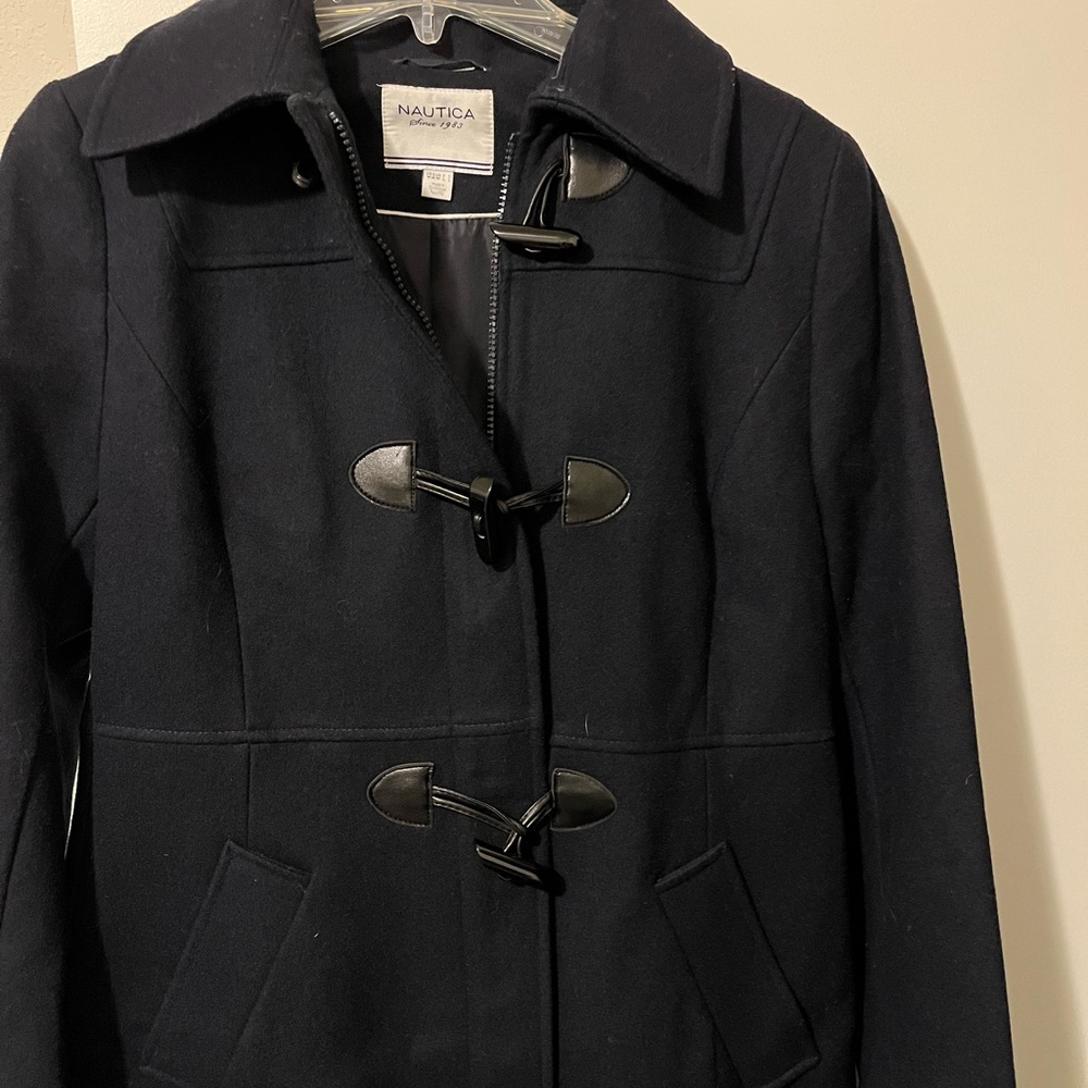 Nautica Wool Hooded Fur